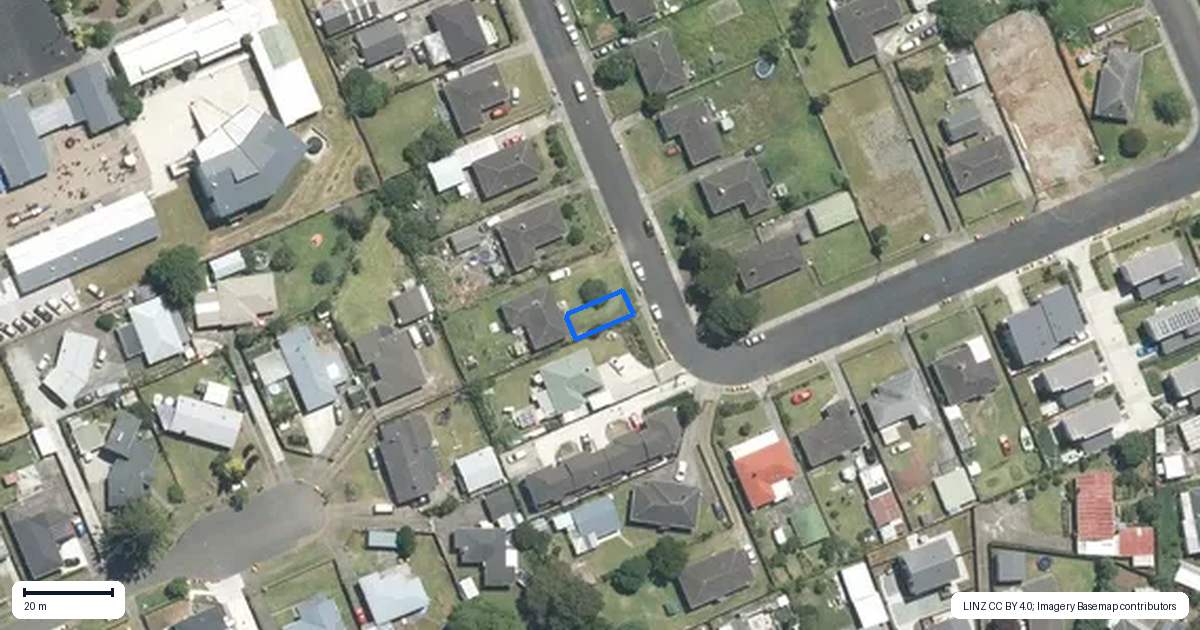 Property context map for 36A Watts Road, Manurewa, Auckland
