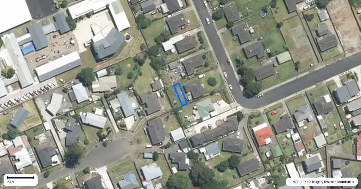 Property context map for 36E Watts Road, Manurewa, Auckland