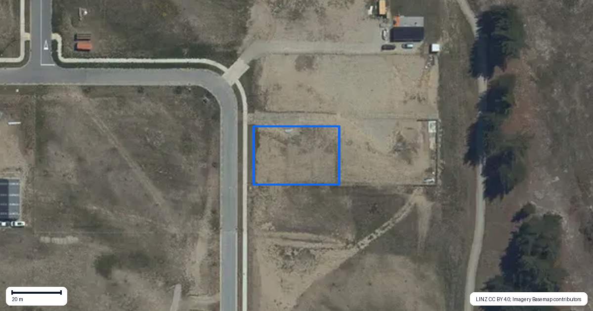 Property context map for 23 Lost Burn Road, Lake Hawea