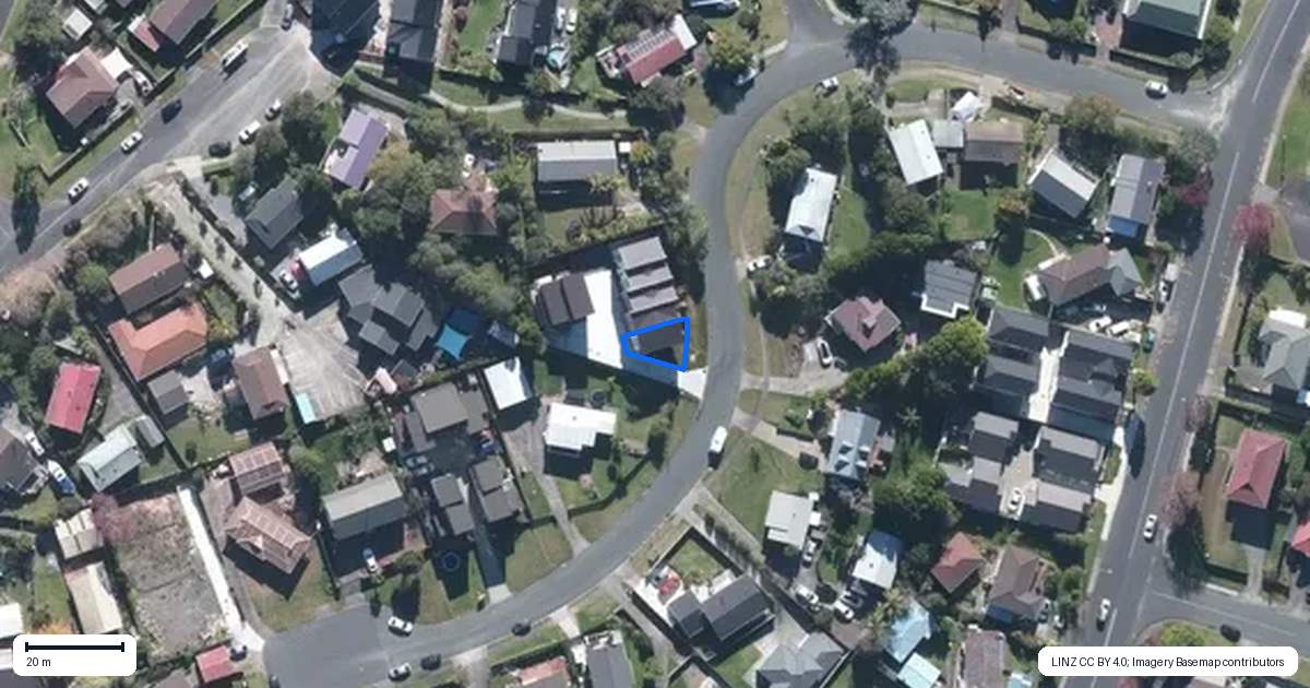 Property context map for 5/13 Crosby Road, West Harbour, Auckland