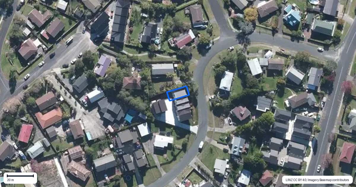 Property context map for 1/13 Crosby Road, West Harbour, Auckland