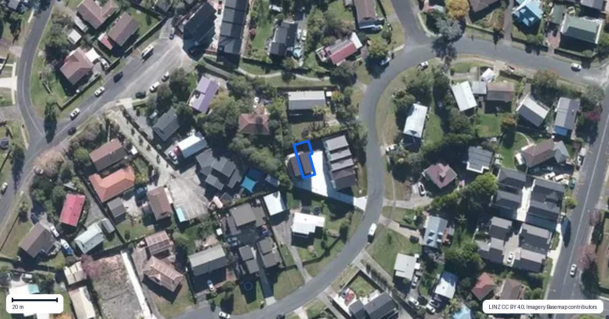 Property context map for 6/13 Crosby Road, West Harbour, Auckland