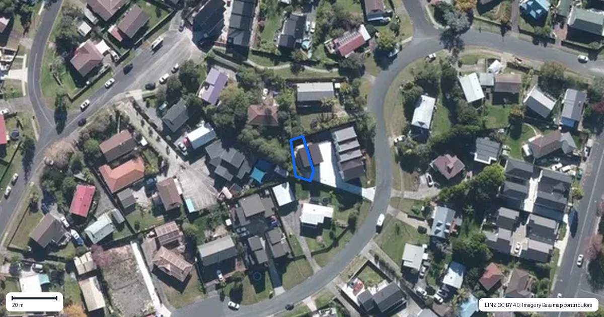 Property context map for 7/13 Crosby Road, West Harbour, Auckland