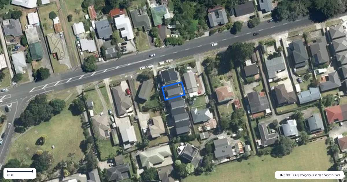 Property context map for 44B Godley Road, Green Bay, Auckland
