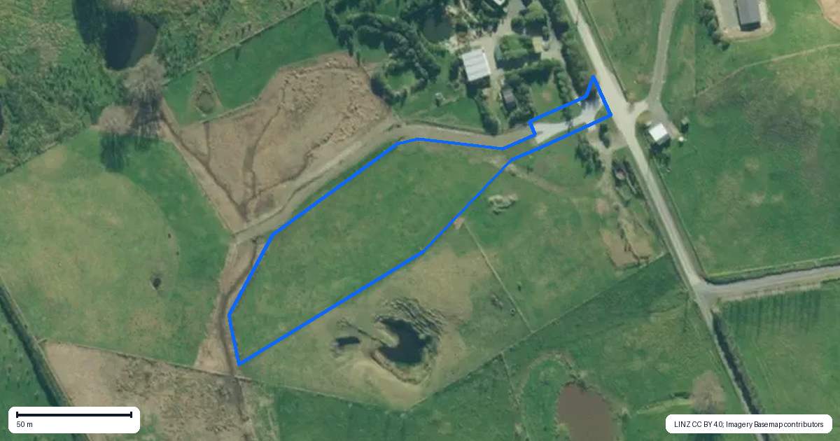 Property context map for 20C Valley View Lane, Hakaru, Kaiwaka