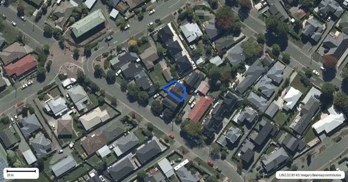 Property context map for 3/14 Gambia Street, Papanui, Christchurch