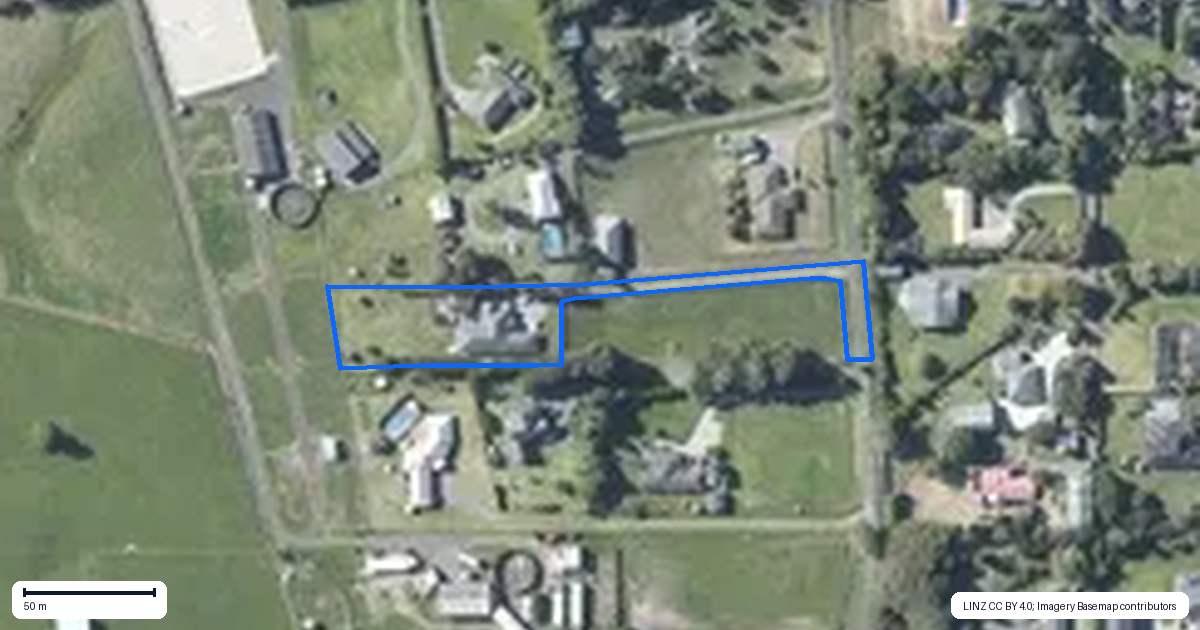 Property context map for 26F Pacific Street, Waiuku