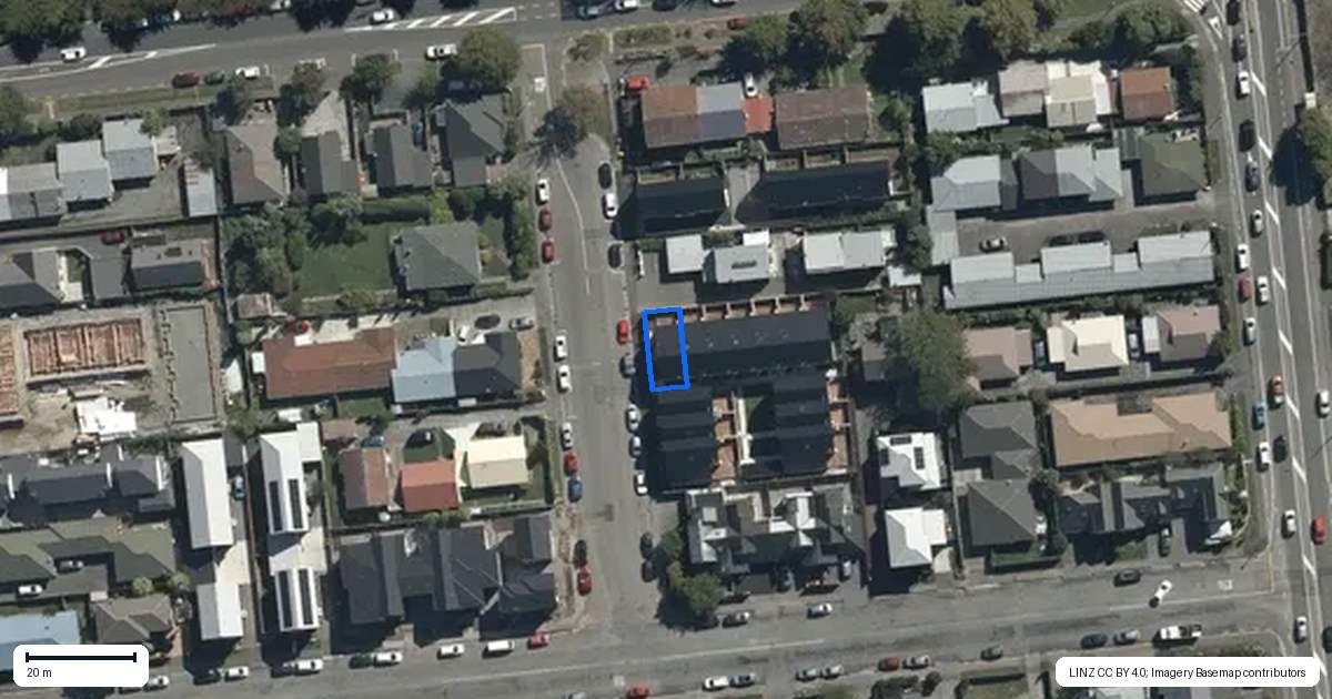 Property context map for 1/6 Rotherham Street, Riccarton, Christchurch