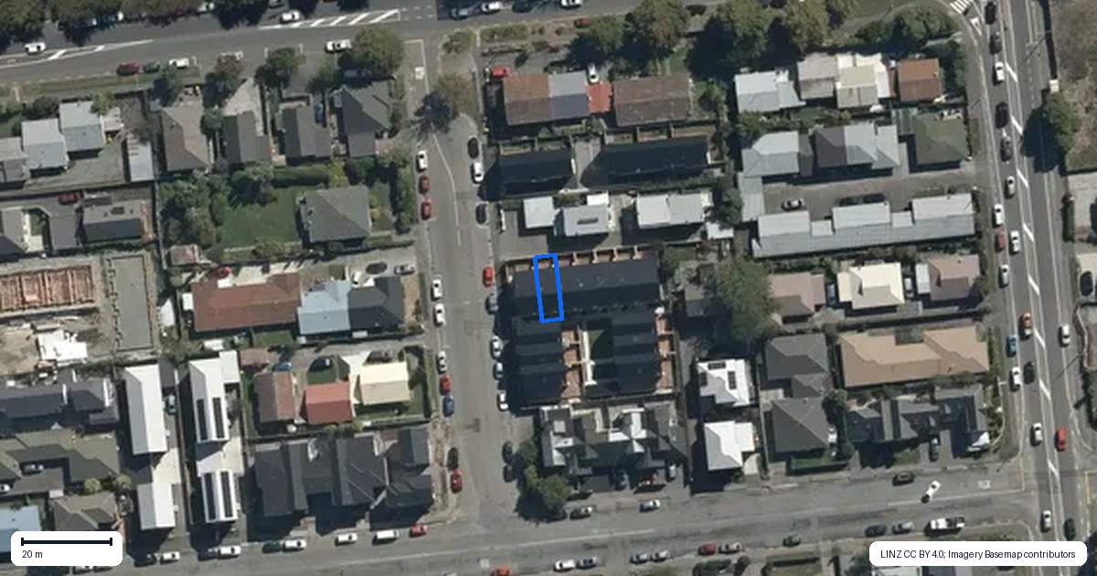 Property context map for 2/6 Rotherham Street, Riccarton, Christchurch