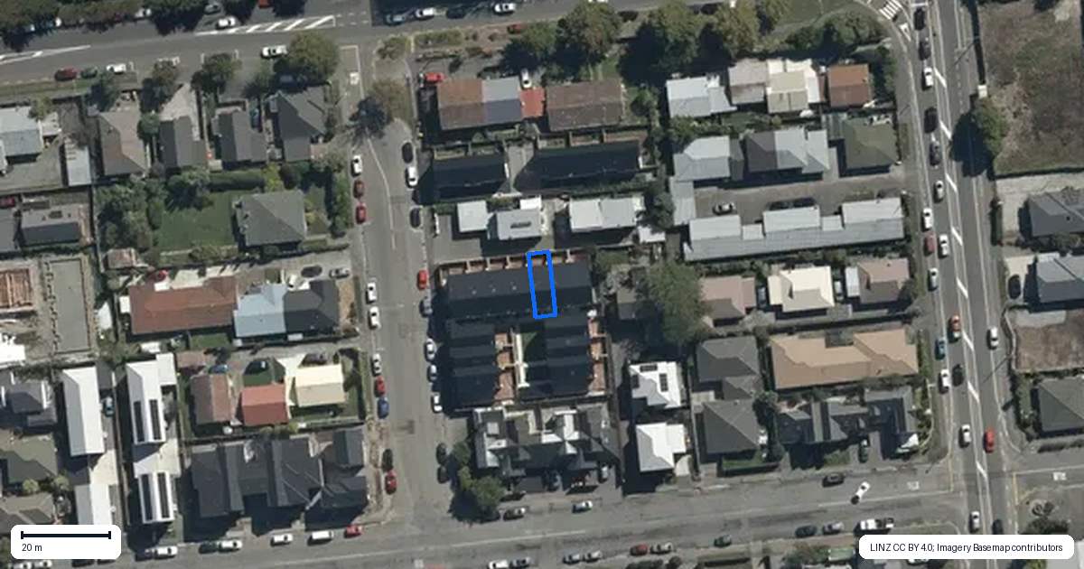 Property context map for 5/6 Rotherham Street, Riccarton, Christchurch
