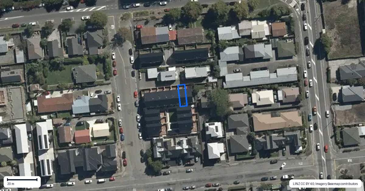 Property context map for 6/6 Rotherham Street, Riccarton, Christchurch