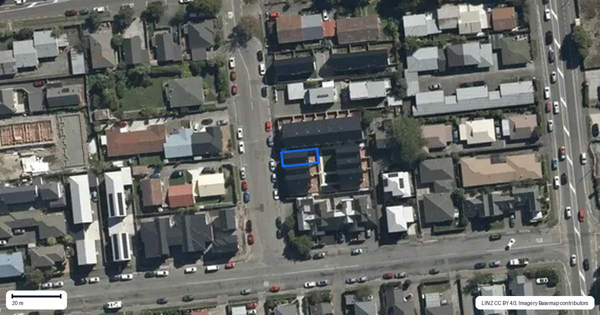Property context map for 1/4 Rotherham Street, Riccarton, Christchurch