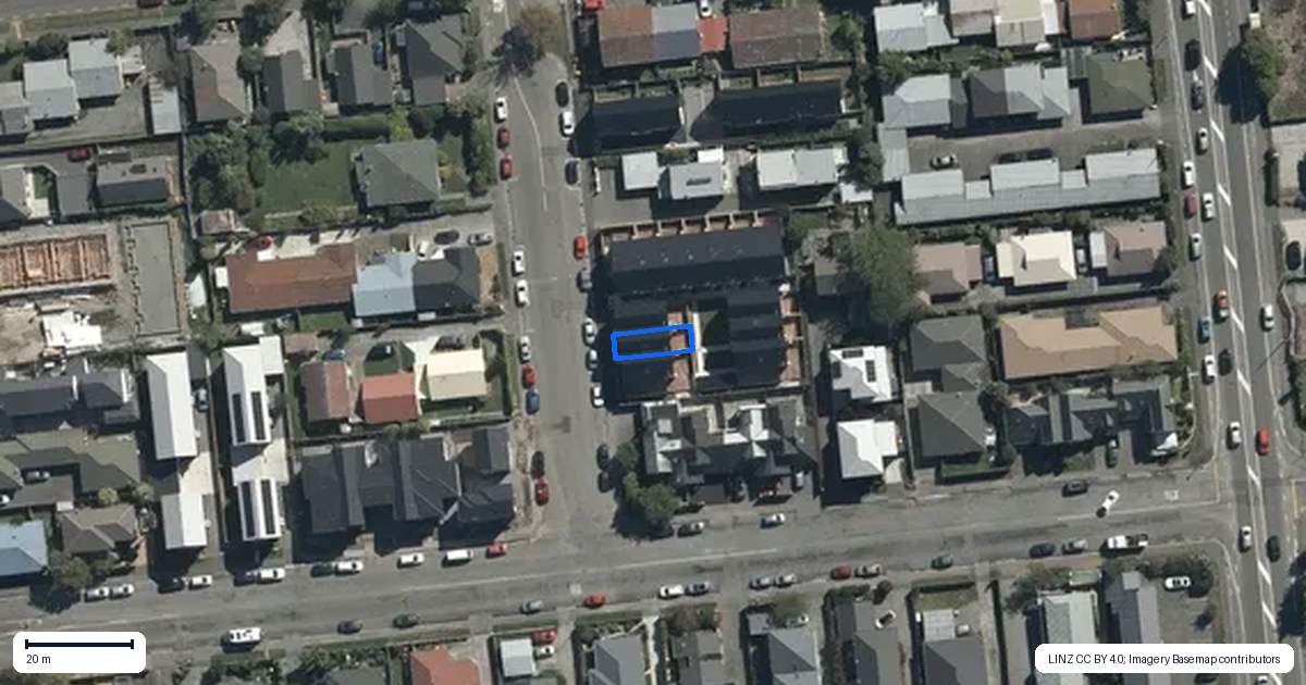 Property context map for 2/4 Rotherham Street, Riccarton, Christchurch