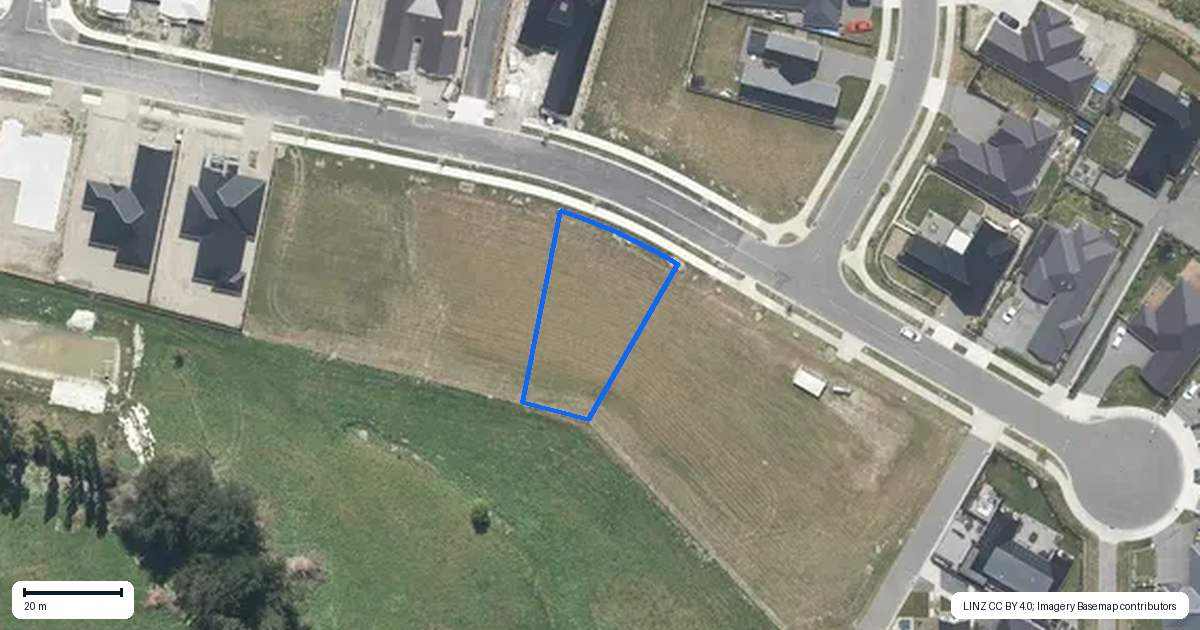 Property context map for 3 Kelly Street, Rangiora