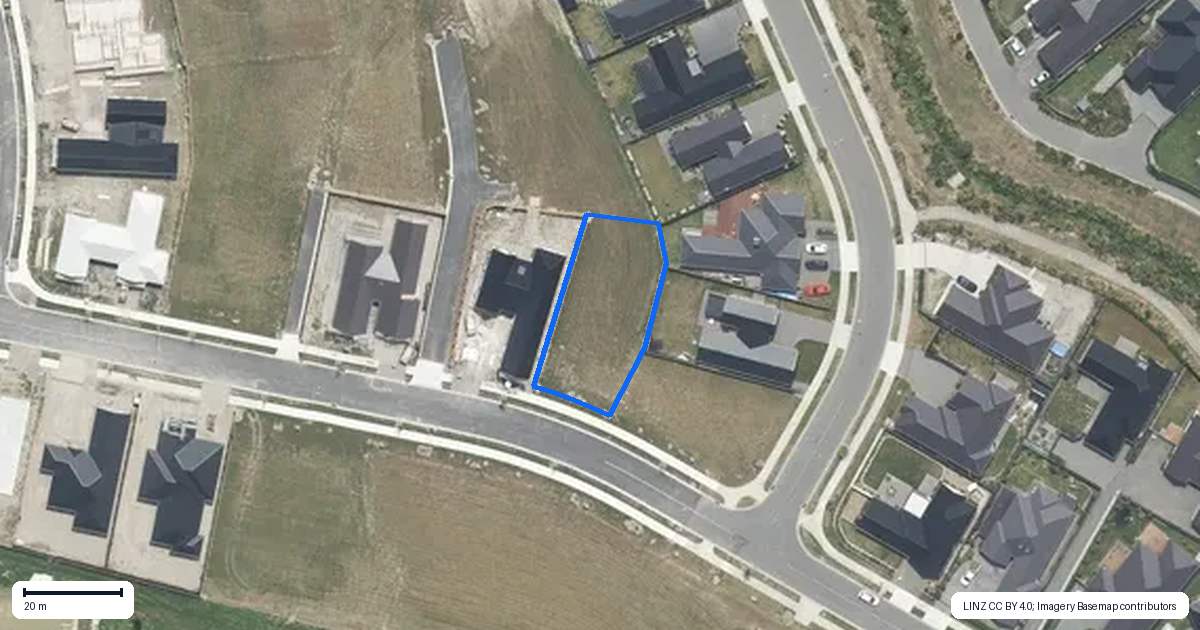 Property context map for 4 Kelly Street, Rangiora