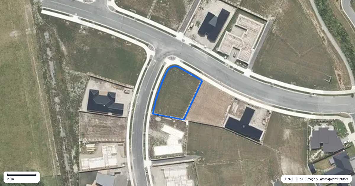 Property context map for 14 Sutton Street, Rangiora