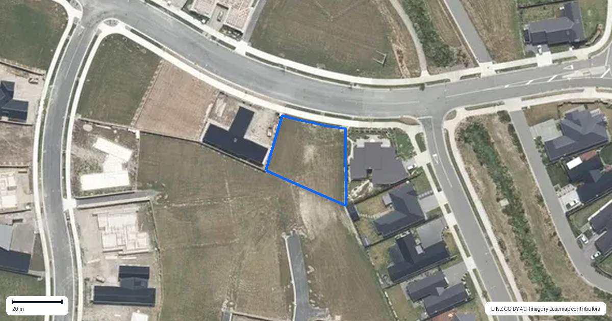 Property context map for 25 Goldie Drive, Rangiora