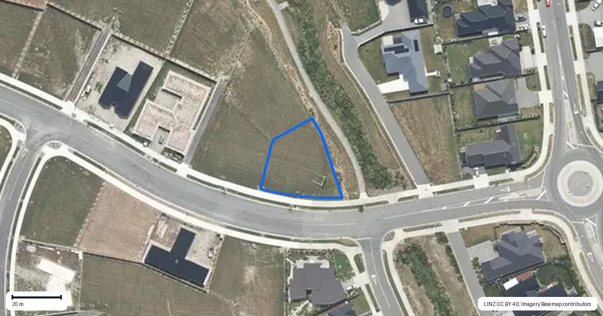 Property context map for 32 Goldie Drive, Rangiora
