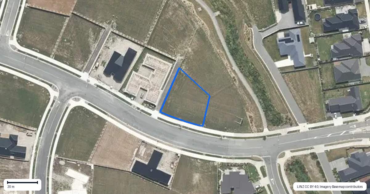 Property context map for 34 Goldie Drive, Rangiora