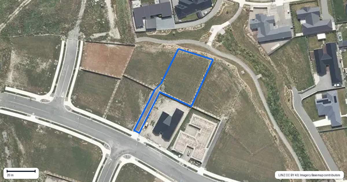 Property context map for 44 Goldie Drive, Rangiora