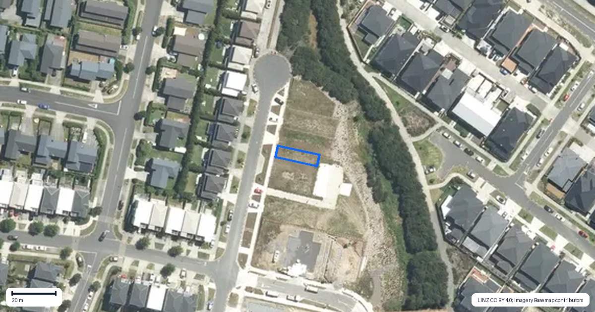 Property context map for 20 Adamson Road, Flat Bush, Auckland