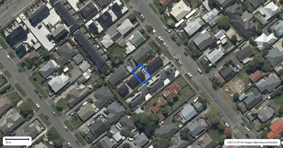 Property context map for 3/33 Harker Street, Spreydon, Christchurch