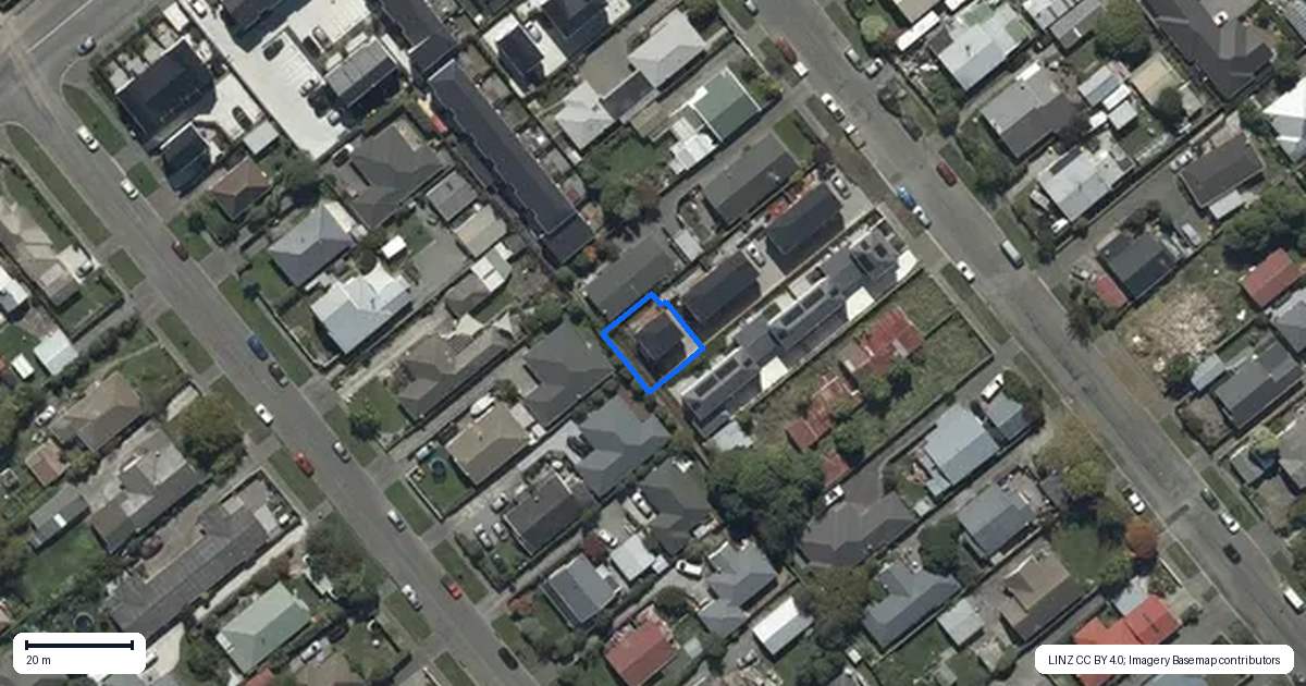 Property context map for 5/33 Harker Street, Spreydon, Christchurch