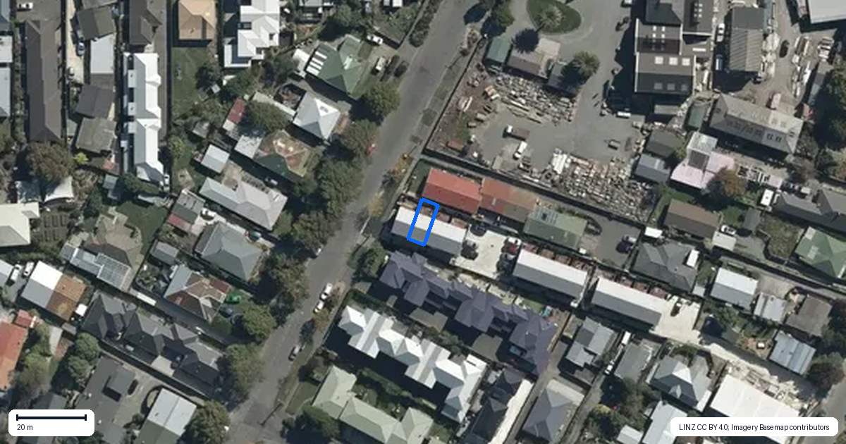Property context map for 2/94 Mathesons Road, Phillipstown, Christchurch
