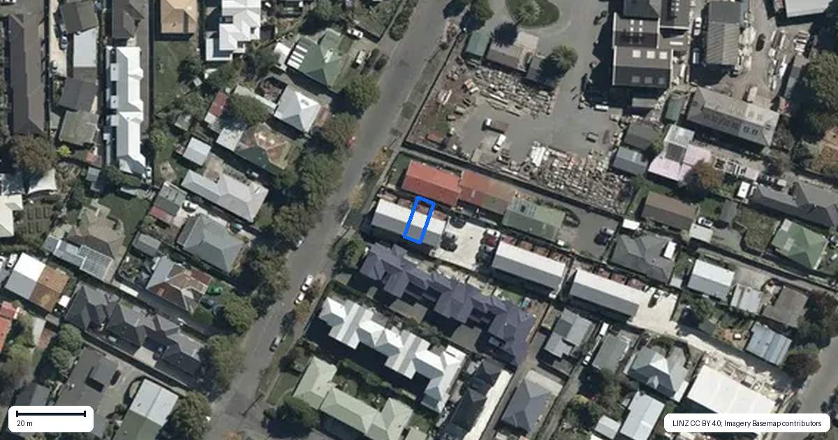 Property context map for 3/94 Mathesons Road, Phillipstown, Christchurch