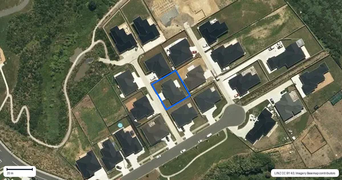 Property context map for 4 Netu Lane, Pokeno