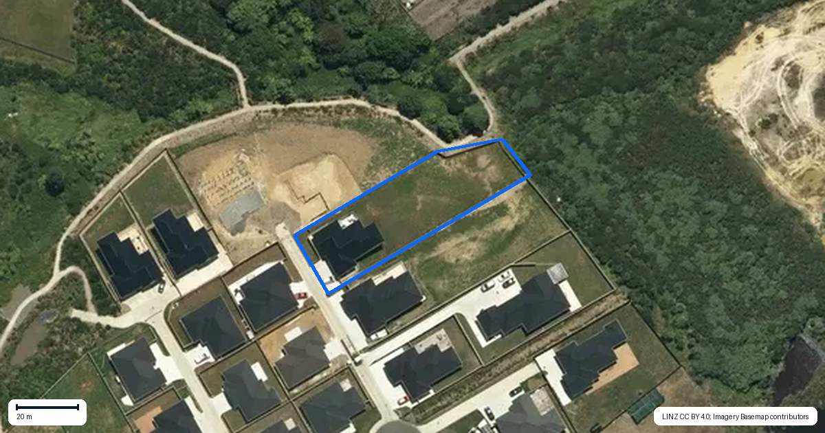 Property context map for 8 Vintner Lane, Pokeno