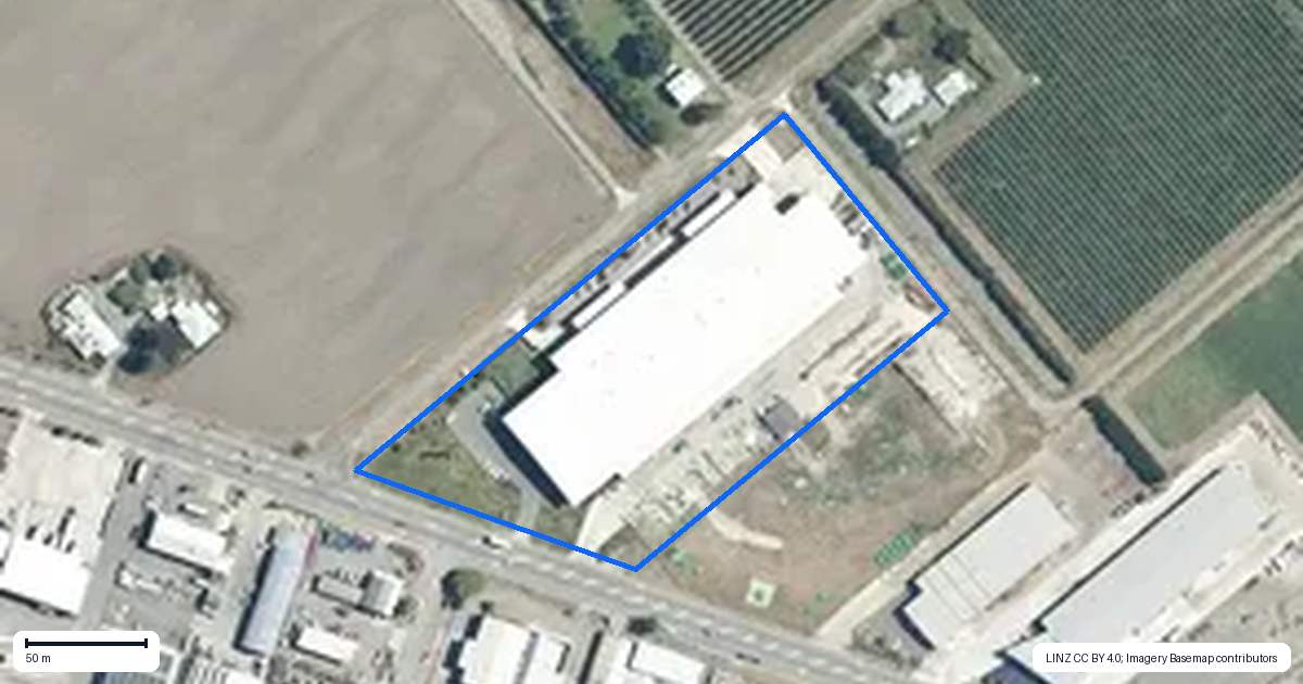 Property context map for 1283 Omahu Road, Twyford, Hastings