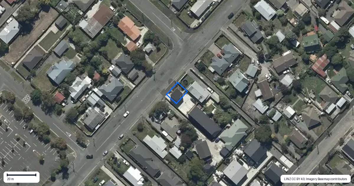 Property context map for 1/50 Chelsea Street, Linwood, Christchurch