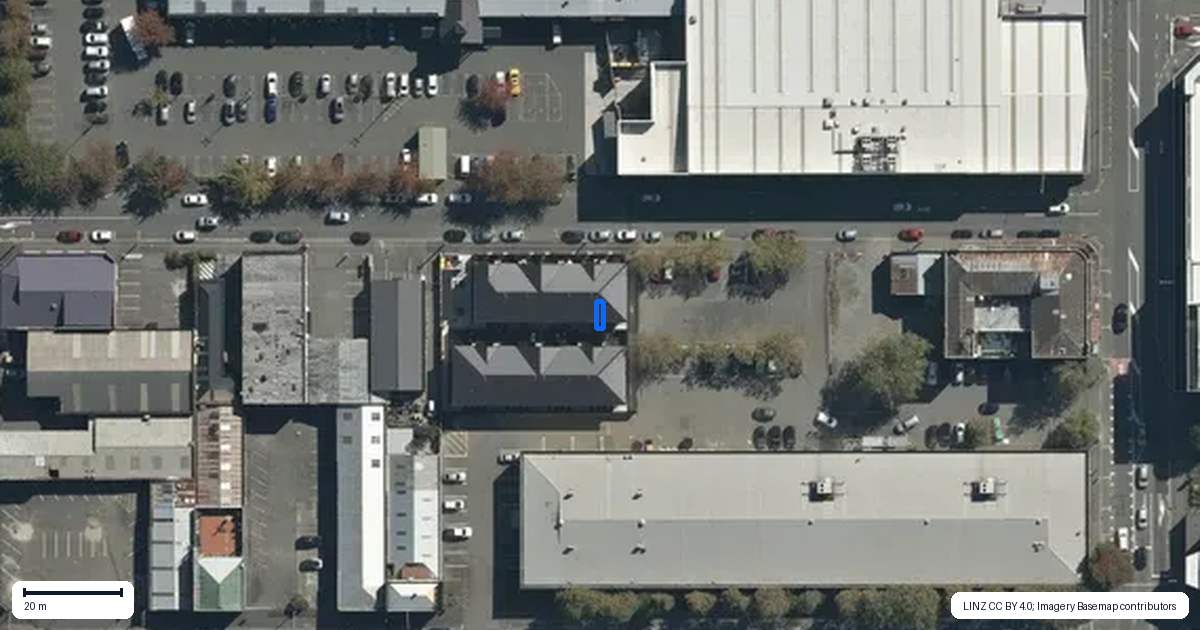 Property context map for 106/20 Bath Street, Christchurch Central, Christchurch