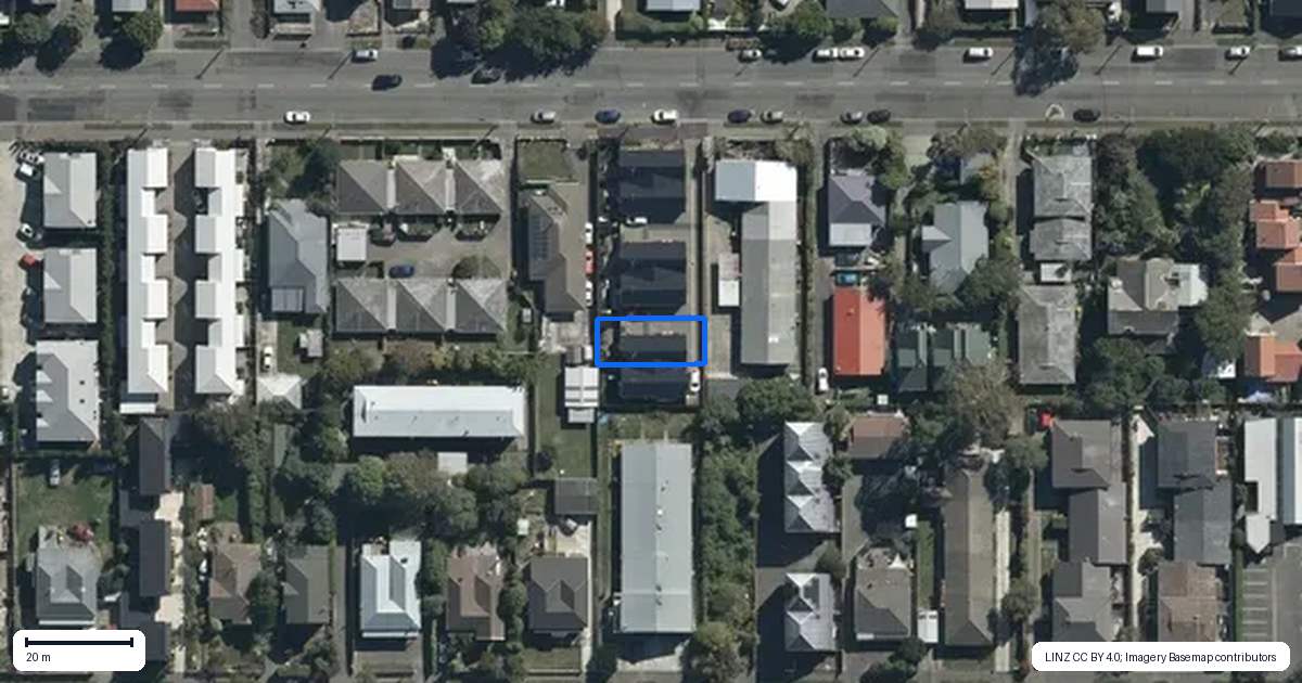Property context map for 5/388 Hereford Street, Linwood, Christchurch