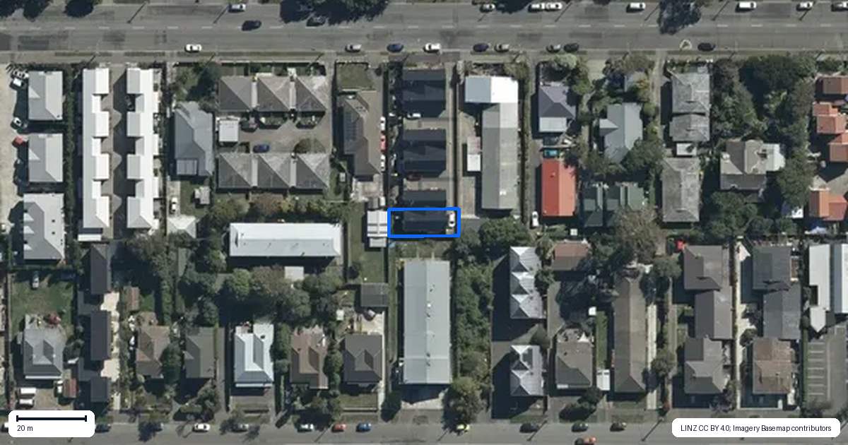 Property context map for 6/388 Hereford Street, Linwood, Christchurch