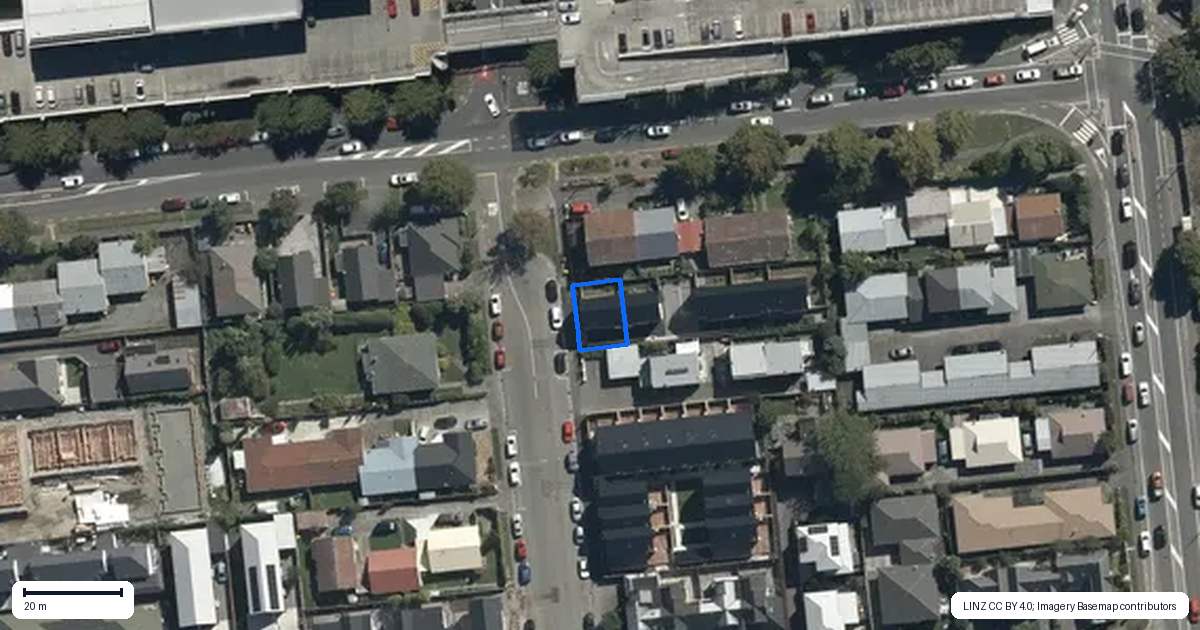 Property context map for 1/12 Rotherham Street, Riccarton, Christchurch