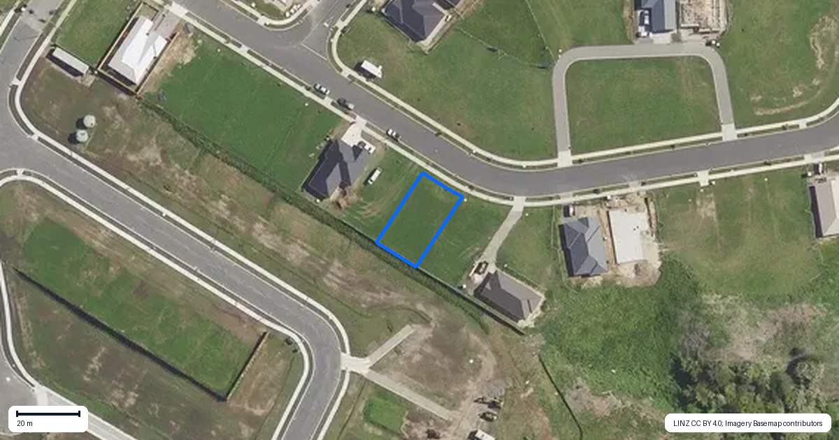 Property context map for 16 Triplefin Avenue, Omokoroa