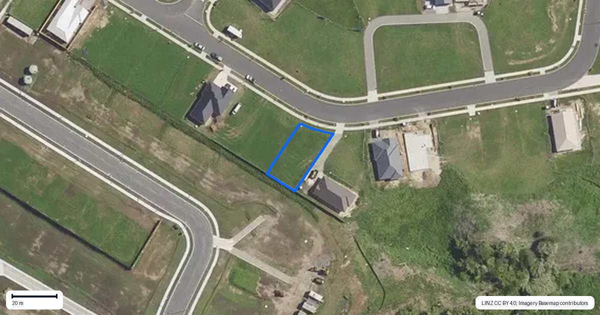 Property context map for 18 Triplefin Avenue, Omokoroa