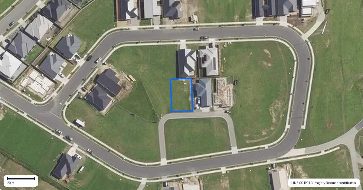 Property context map for 7 Tarakihi Lane, Omokoroa