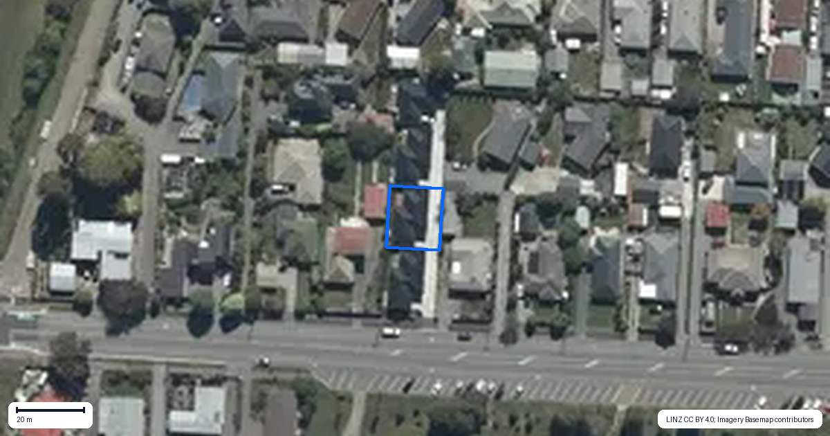 Property context map for 2/47 Sturrocks Road, Redwood, Christchurch