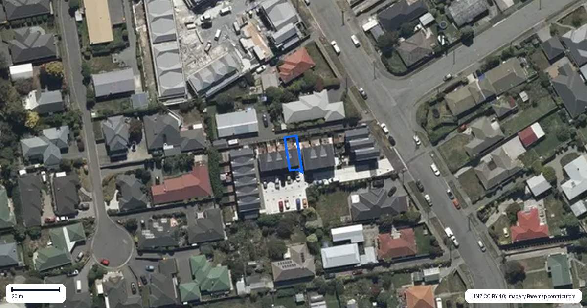 Property context map for 7/29 Bampton Street, Burwood, Christchurch