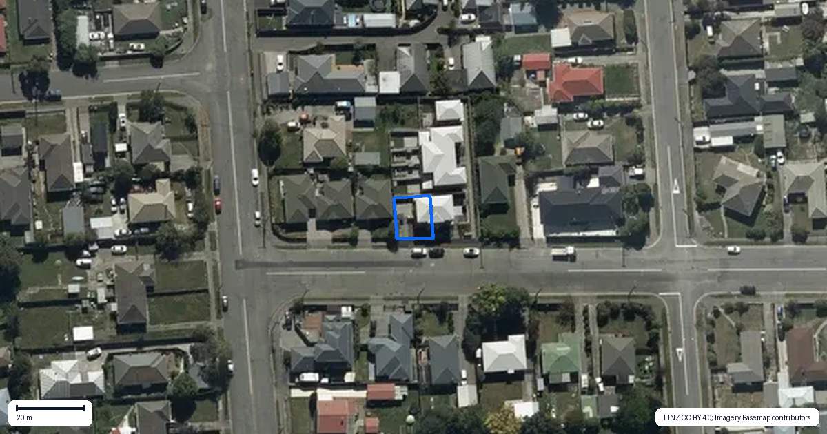 Property context map for 1/7 Hercules Street, Shirley, Christchurch