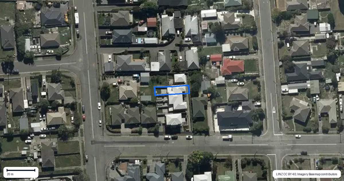 Property context map for 6/7 Hercules Street, Shirley, Christchurch
