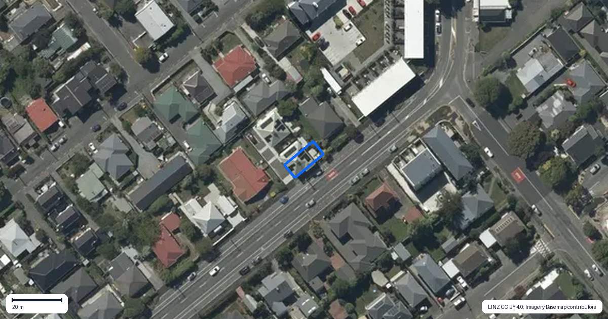 Property context map for 1/97 Coronation Street, Spreydon, Christchurch