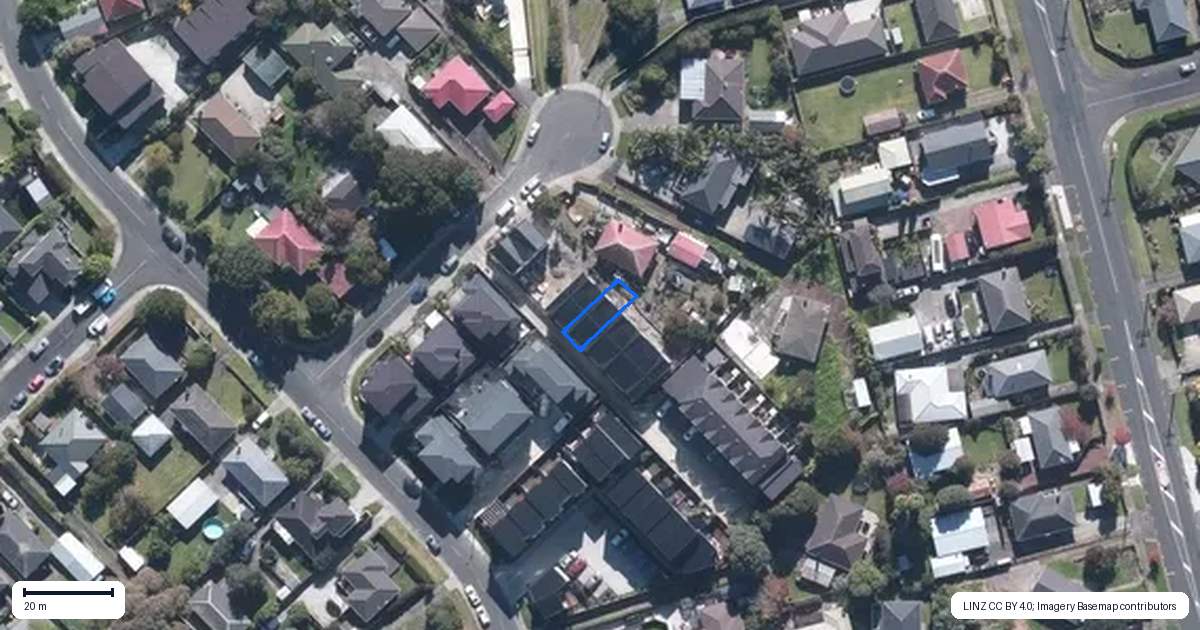 Property context map for 7C Gladfield Lane, Te Atatu Peninsula, Auckland
