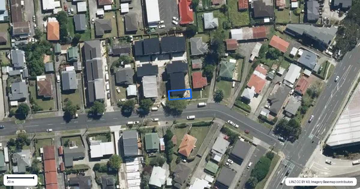 Property context map for 1/13 Arawa Street, New Lynn, Auckland