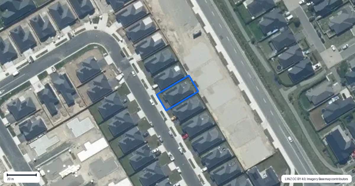 Property context map for 71 Ashurst Crescent, Rolleston