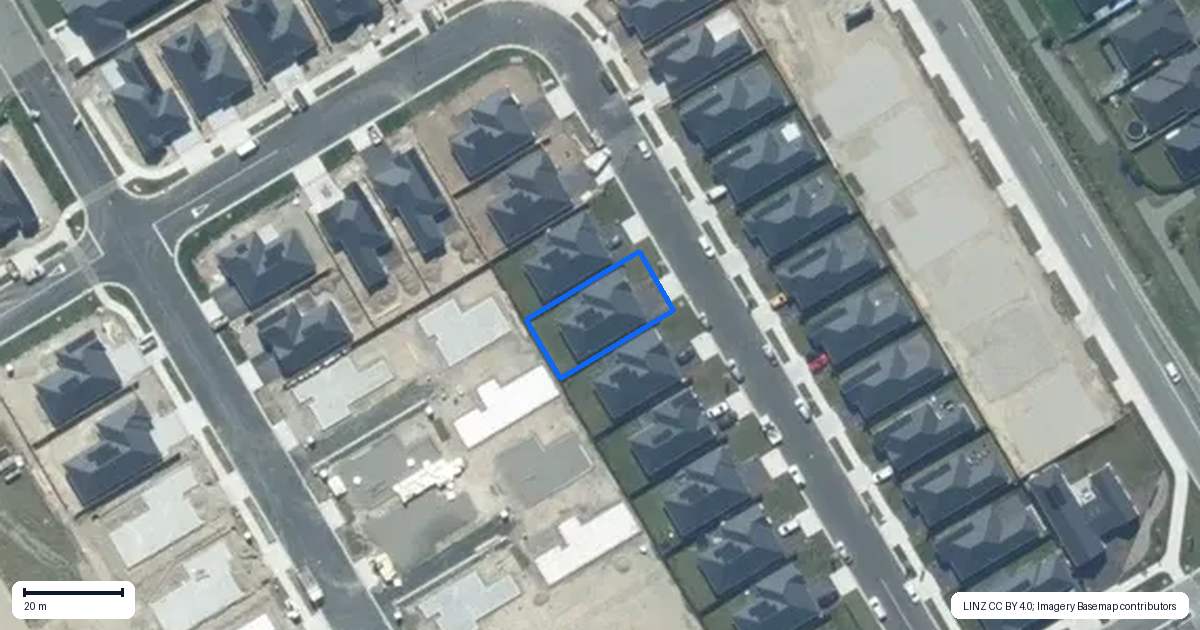 Property context map for 40 Ashurst Crescent, Rolleston
