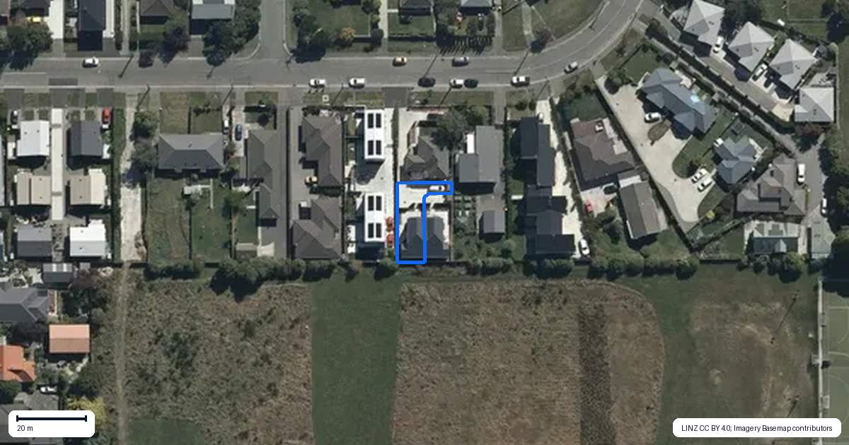 Property context map for 86A Warden Street, Richmond, Christchurch